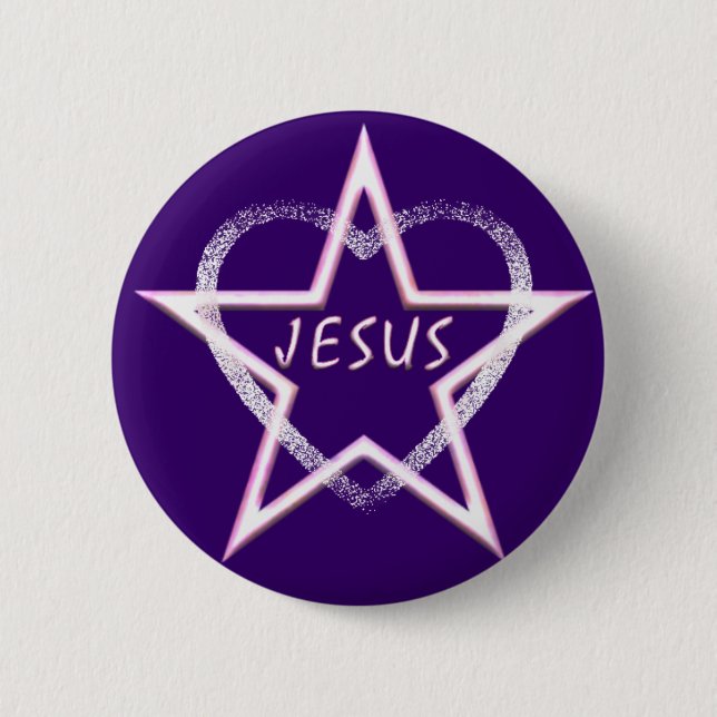 Jesus ljus morgonstjärna knapp (Framsida)