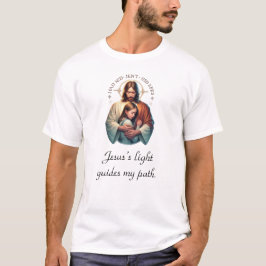 Jesus ljus styr min väg Lyx T-Shirt