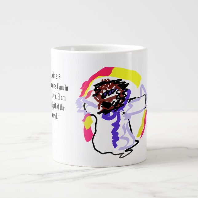 jesus ljus värld  jumbo mugg (Framsidan)