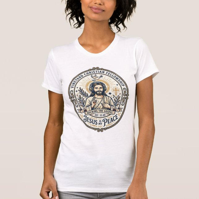 Jesus Lo Fi Studie Beats Estetisk Grafisk T-Shirt  (Framsida)