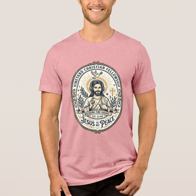 Jesus Lo Fi Studie Beats Estetisk Grafisk T-Shirt  (Framsida)