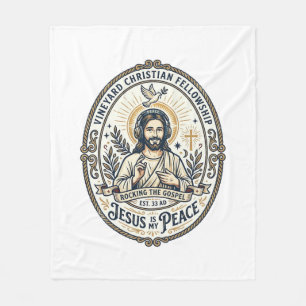 Jesus Lo Fi Studie Beats Estetisk Grafisk T-Shirt Fleecefilt