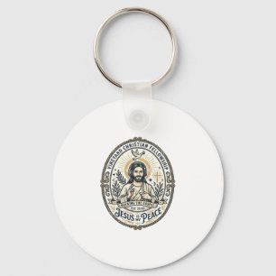 Jesus Lo Fi Studie Beats Estetisk Grafisk T-Shirt Nyckelring