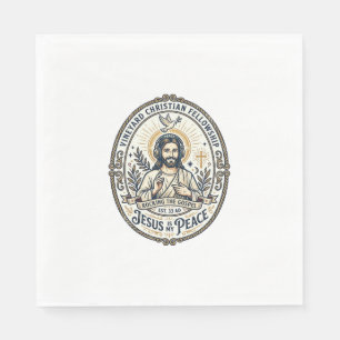 Jesus Lo Fi Studie Beats Estetisk Grafisk T-Shirt Pappersservett