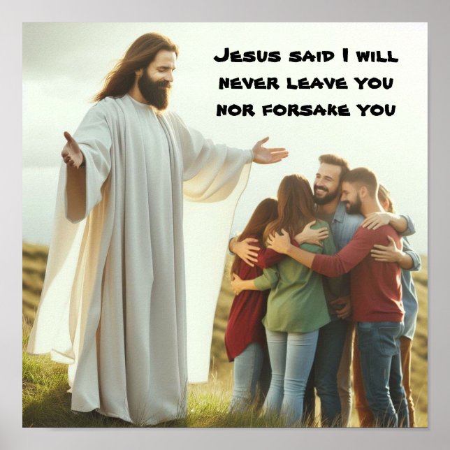 Jesus löften om poster (Framsidan)