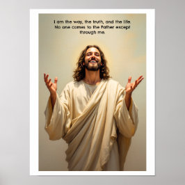 Jesus log att jag är sättet sanningen och livet på poster