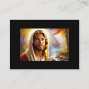 Jesus log i en Himmelsk skog Visitkort