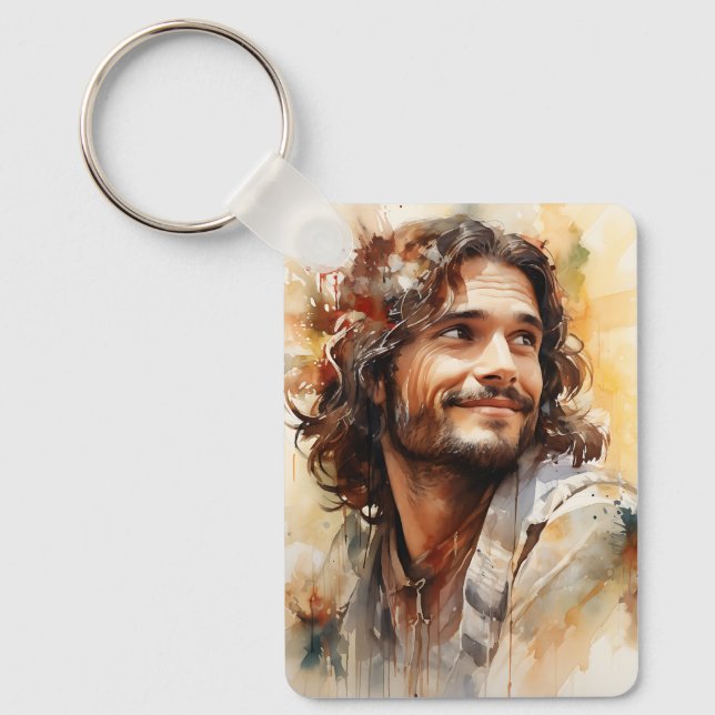 Jesus log Keychain Nyckelring (Framsida)