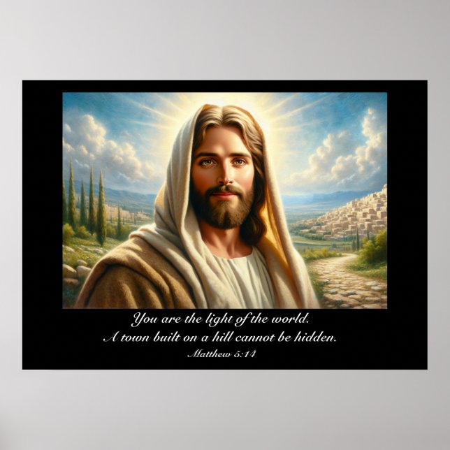 Jesus log under Himmelska Himlar Poster (Framsidan)