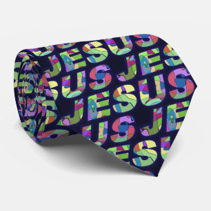 Jesus Logga in flera Färger Slips