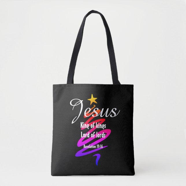 JESUS LORD AV LORDS Customized BLACK Tygkasse (Framsida)