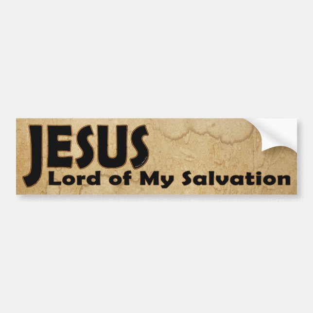 JESUS Lord av räddning Bildekal (Framsidan)