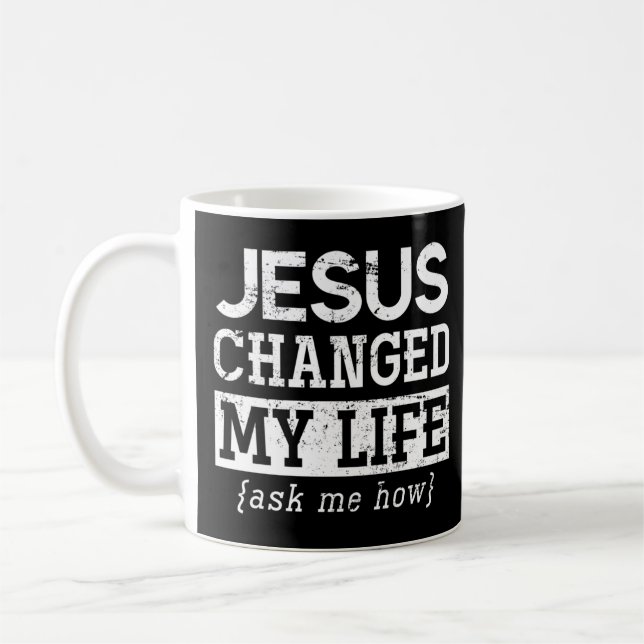 Jesus Lord Christian Gift Gud Savior Jesus Pullove Kaffemugg (Vänster)
