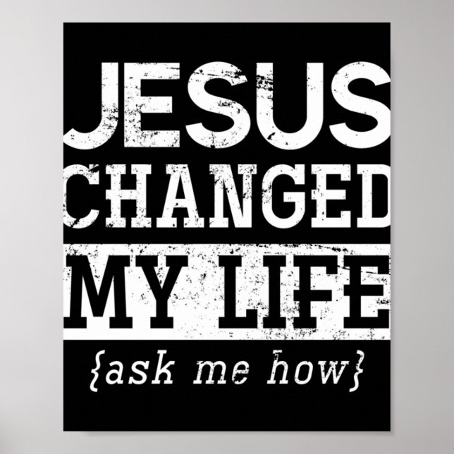 Jesus Lord Christian Gift Gud Savior Jesus Pullove Poster (Framsidan)