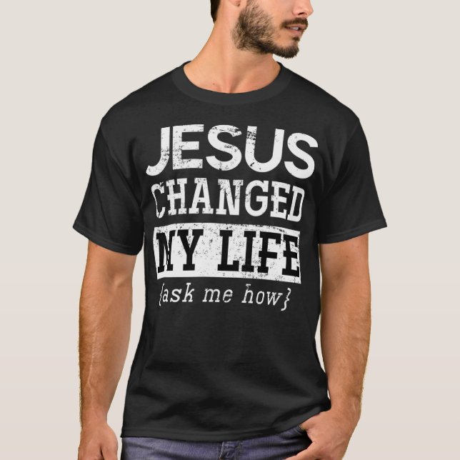 Jesus Lord Christian Gift Gud Savior Jesus Pullove T Shirt (Framsida)