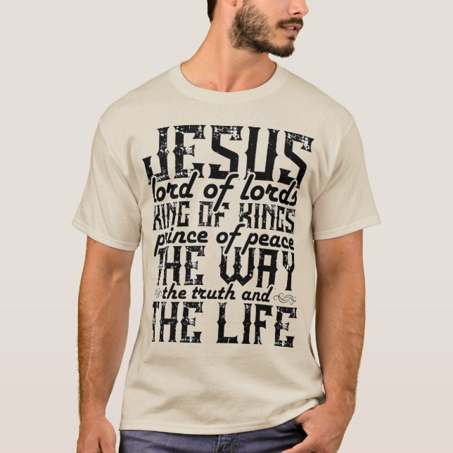 Jesus LORD of Lords T Shirt (Framsida)