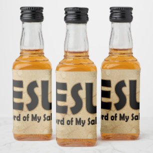 Jesus Lord Salvation Spritflaskor Etikett