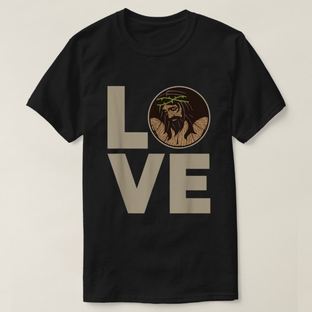 Jesus Love  Crucified Jesus Christian  T Shirt (Design framsida)