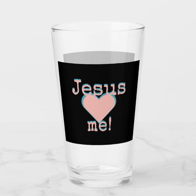 Jesus loves ♥ me! glaskopp (Framsida)