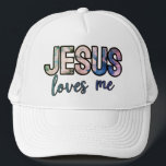 Jesus Loves Me Trucker Hat Keps<br><div class="desc">Jesus Loves Me Trucker Hat.</div>