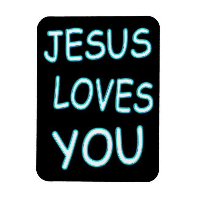 Jesus Loves You Magnet (Vertikal)