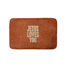 Jesus Loves You Rustic Christian Encouragement Badrumsmatta