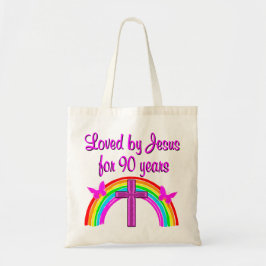 JESUS LOVING 90:E BIRTHDAY TYGKASSE