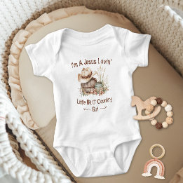 Jesus Loving Little Bit från Land Baby CowGirl T Shirt