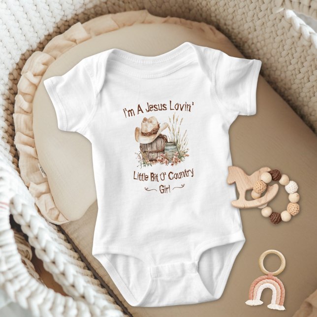 Jesus Loving Little Bit från Land Baby CowGirl T Shirt (Skapare uppladdad)