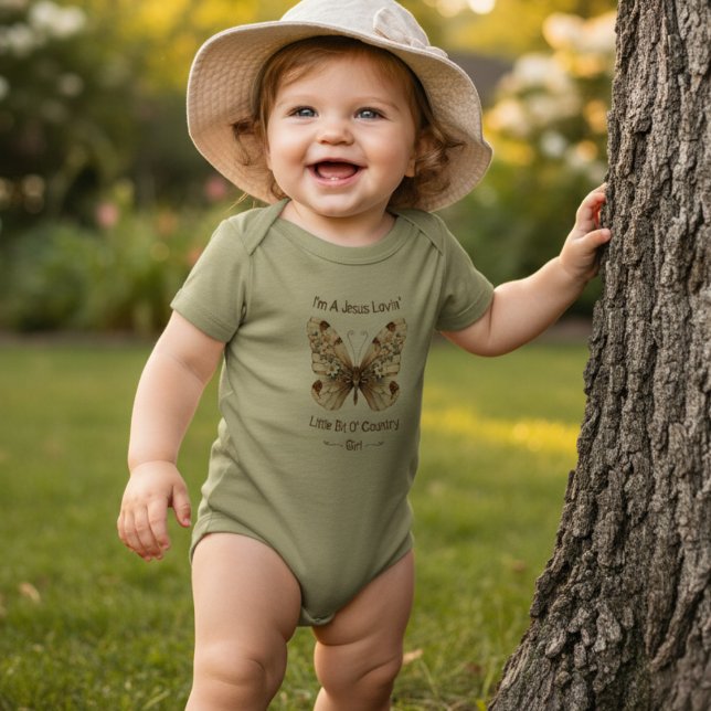 Jesus Loving Little Bit från Land Flicka T Shirt (Skapare uppladdad)