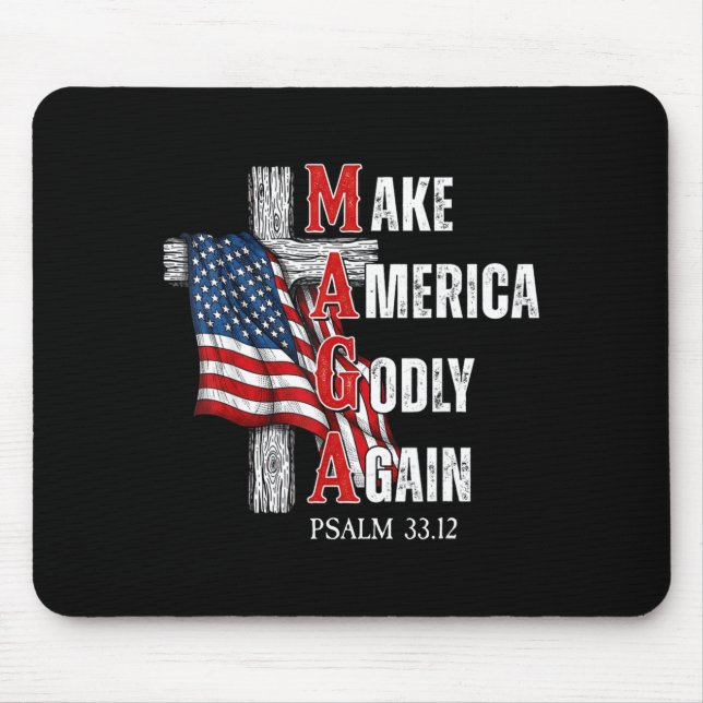 Jesus Make America Godly Again American Patriot Ch Musmatta (Framsidan)