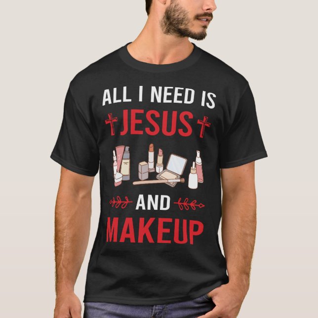 Jesus Makeup T Shirt (Framsida)