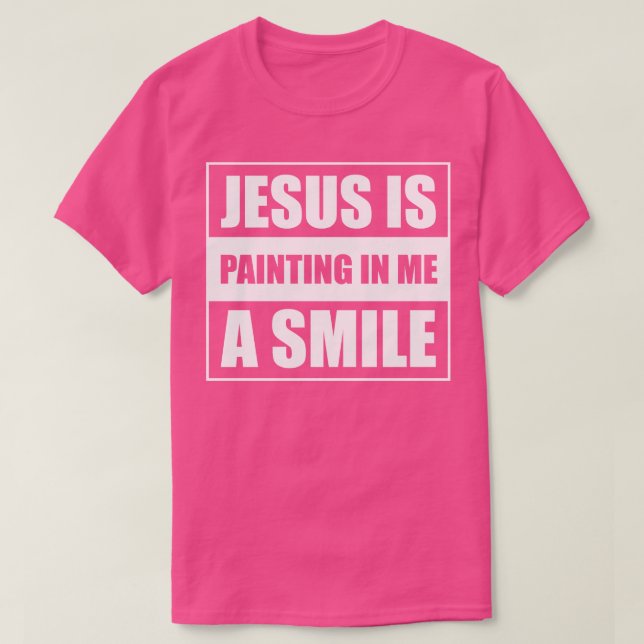 Jesus målar i mig en mil 1 t shirt (Design framsida)
