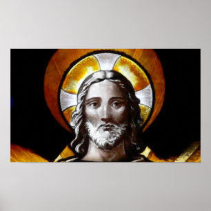Jesus (målat glass) /Poster Poster