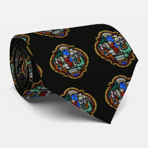 Jesus målat glasspanel slips