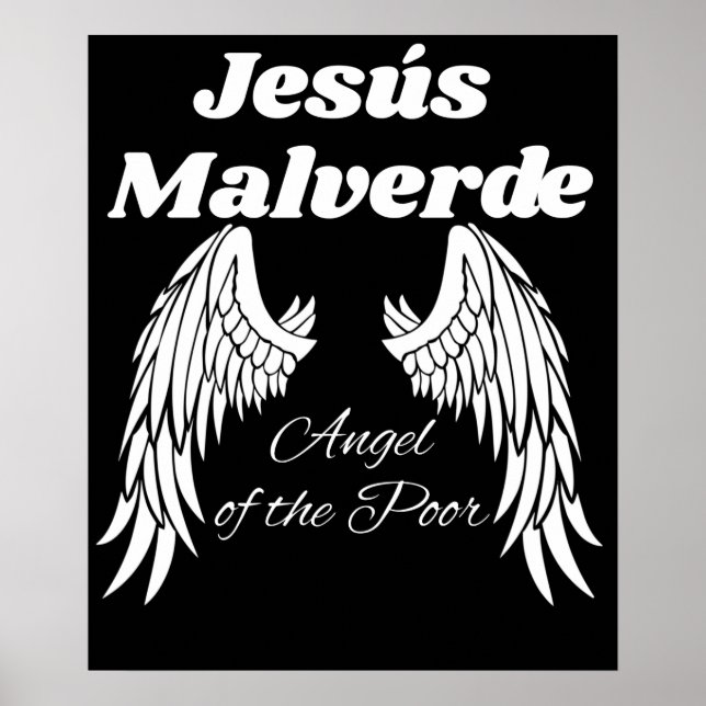 Jesus Malverde Angel från den stackars Jesus Malve Poster (Framsidan)