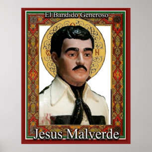 Jesus Malverde den generösa banditen Poster