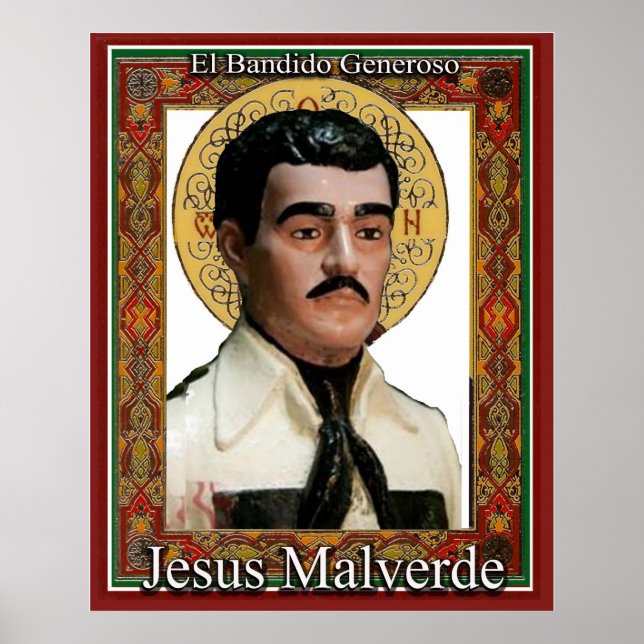 Jesus Malverde Generous Bandit Poster (Framsidan)