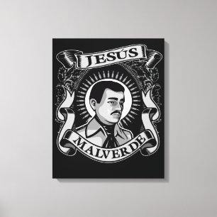 Jesus Malverde Gift Mexican Hero Jesus Malverde Canvastryck