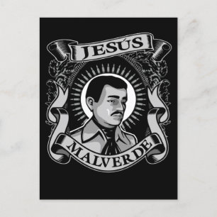 Jesus Malverde Gift Mexican Hero Jesus Malverde Vykort