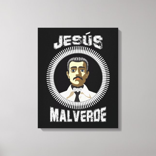 Jesus Malverde Mexican Hero Gift Jesus Malverde Canvastryck (Framsida)