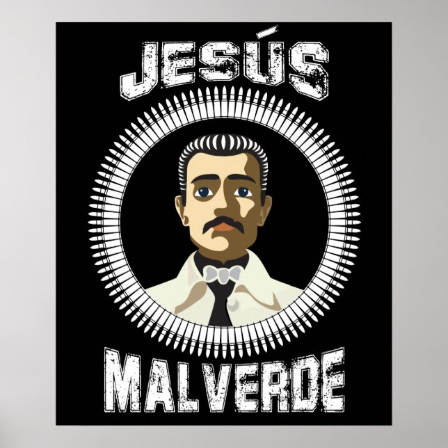 Jesus Malverde Mexican Hero Gift Jesus Malverde Poster (Framsidan)