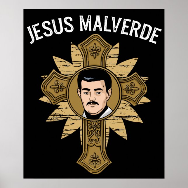 Jesus Malverde Religion Mexiko Gift Jesus Malverde Poster (Framsidan)