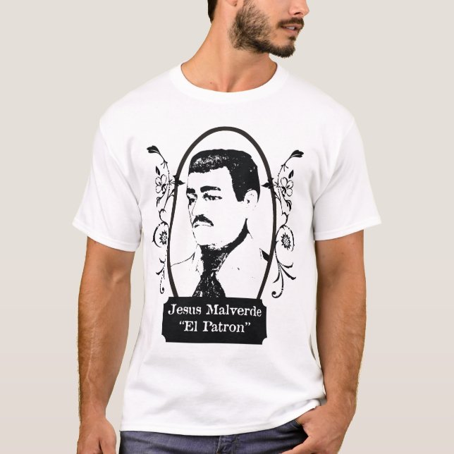 Jesus Malverde (Santo Narco) T Shirt (Framsida)