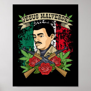 Jesus Malverde Shirt for Women & Manar ger Jesus M Poster