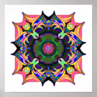 Jesus Mandala Poster