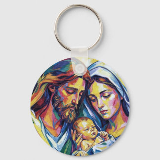 Jésus Marie et Joseph Nyckelring