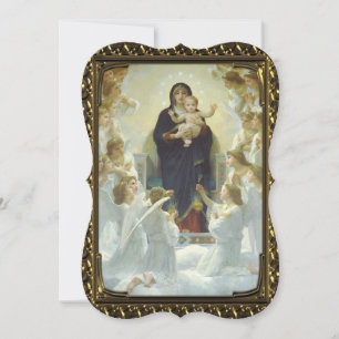 Jesus Mary Änglar Fine Art Finare Klipp ut jul Julkort