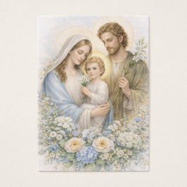 Jesus Mary Joseph Memorial Keepsake Visitkort