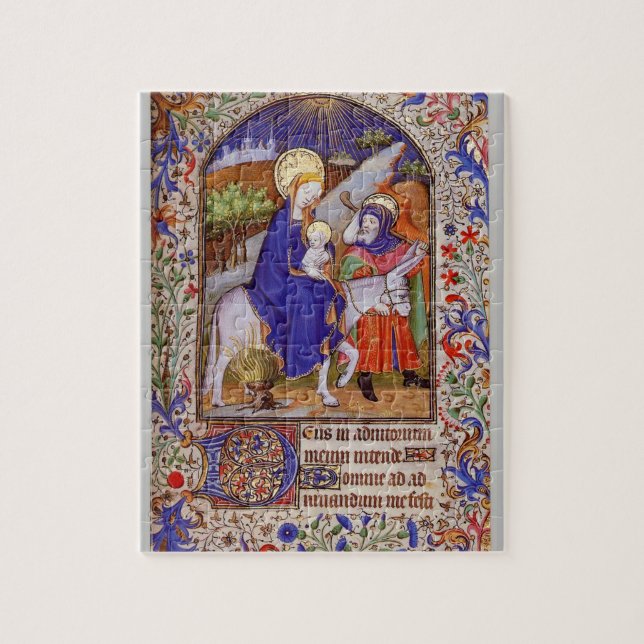 Jesus Mary och Joseph flyg in i Egyptenen Pussel (Vertikal)